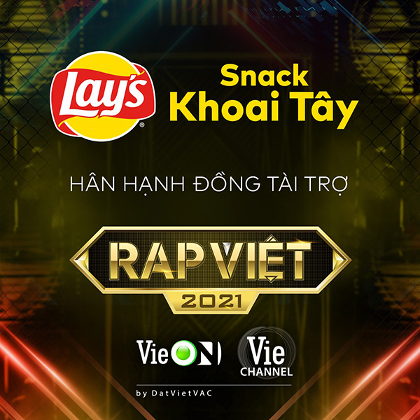 Snack Khoai Tây Lay's chính thức trở thành nhà đồng tài trợ Rap Việt mùa 02 - 1