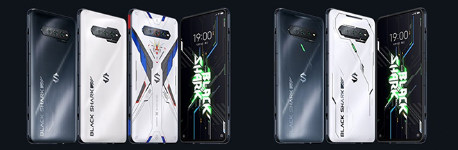 Bộ đôi smartphone chơi game Black Shark 4S và&nbsp;Black Shark 4S Pro.