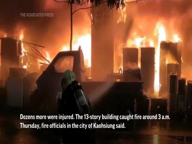 Thế giới - Đài Loan: "Tòa nhà ma" cháy dữ dội, ít nhất 46 người thiệt mạng