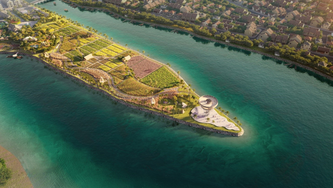 Đảo sinh thái Hoian d’Or nằm giữa dòng sông Thu Bồn mang đến những trải nghiệm sinh thái, nông nghiệp, chăm sóc sức khỏe cho du khách