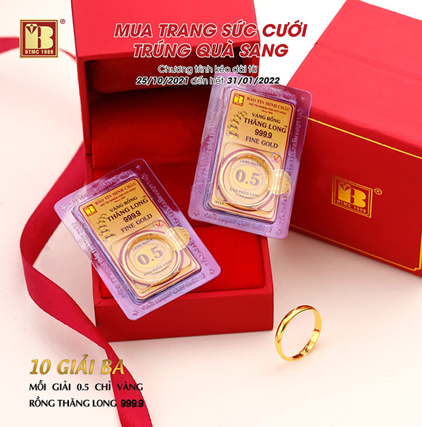 Mua trang sức cưới trúng quà sang tại Bảo Tín Minh Châu - 5