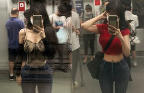 Chỉ chụp lại ảnh trên tàu điện ngầm, cô gái khiến mạng xã hội râm ran - 1