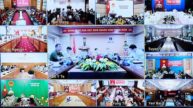 Hội nghị được tổ chức theo hình thức trực tuyến với gần 11.000 điểm cầu. (Ảnh: mic.gov.vn)