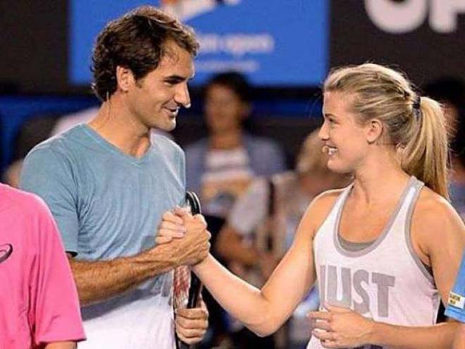 Bouchard mơ được đánh cặp với Federer