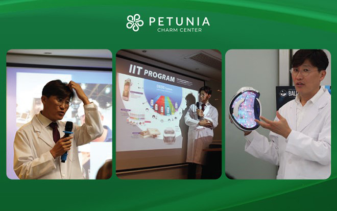 Chuyên gia Hàn Quốc trong buổi thuyết trình về công nghệ điều trị rụng tóc Ballvic Matrix Hair