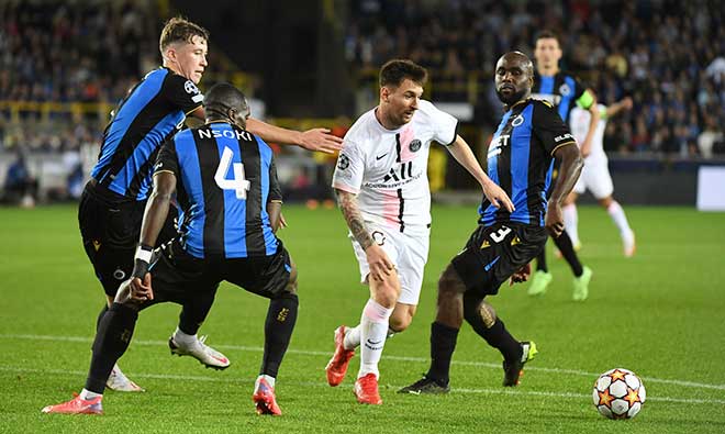 Brugge khiến PSG chật vật ở lượt đấu đầu tiên