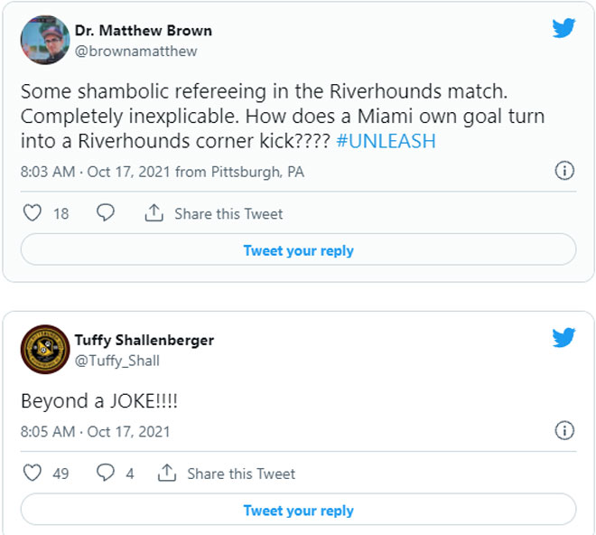 Nhiều cư dân mạng chê cười trọng tài Jonathan Bilinski thiên vị đội chủ nhà Miami FC