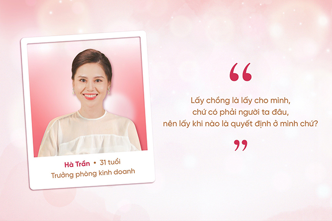 Hà Trần khuyên các chị em nên lập gia đình chỉ khi bạn thấy sẵn sàng cho chuyện đó!