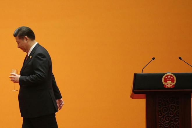 &nbsp;Chủ tịch Trung Quốc Tập Cận Bình trong một sự kiện tại trụ sở Quốc hội Trung Quốc hồi tháng 5-2017. Ảnh: GETTY IMAGES