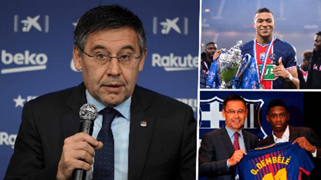 Bartomeu khẳng định mình đáng lẽ đã mua Mbappe cho Barca nhưng lại được yêu cầu đón Dembele