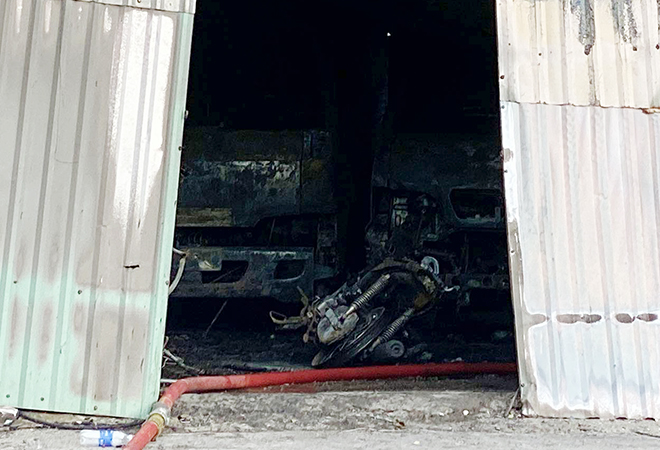 Hỏa hoạn khiến nhà xưởng và nhiều tài sản bên trong bị cháy