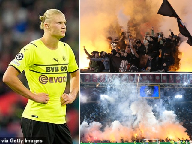 Bóng đá - Haaland "tịt ngòi" ngày Dortmund thảm bại ở Cúp C1, bị fan Ajax "xông khói"
