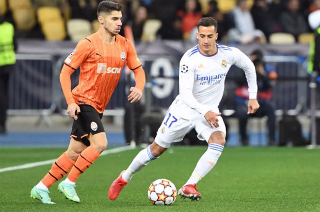 Shakhtar Donetsk đang phải căng mình chống đỡ sức ép lớn từ Real Madrid đầu trận