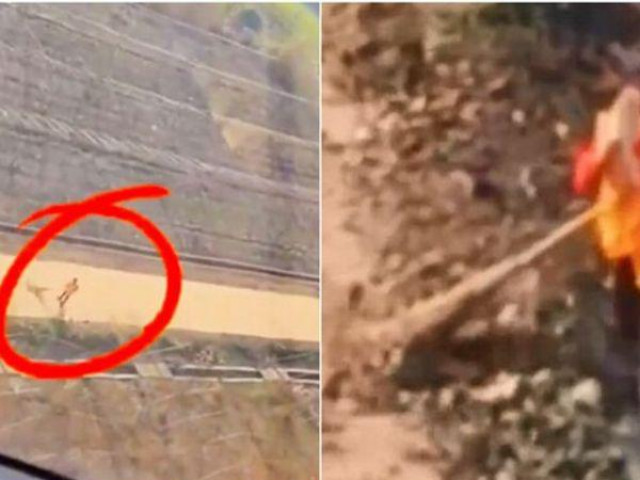 Bạn trẻ - Cuộc sống - Clip: Anh phi công điều chỉnh máy bay làm hành động bất ngờ, người phụ nữ chắp tay cảm tạ