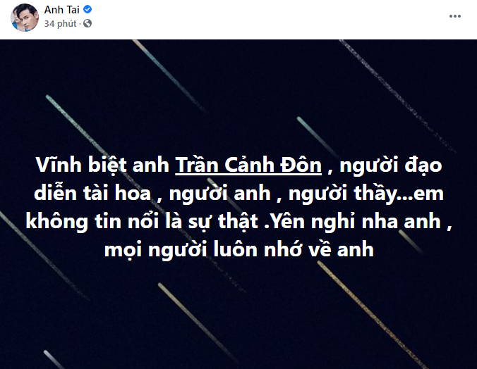 Đạo diễn "Đô la trắng" đột ngột qua đời, Việt Trinh và loạt sao Việt sốc không nói nên lời - 3