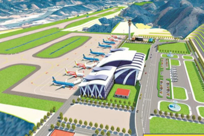 Mô hình sân bay Sa Pa trong tương lai. Ảnh: Báo Lào Cai