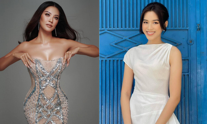 Đỗ Thị Hà diện váy lệch vai quyến rũ, Kim Duyên mặc váy cúp ngực nóng bỏng - 1