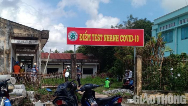 Điểm test nhanh COVID-19 trên địa bàn thị xã Giá Rai (Bạc Liêu).
