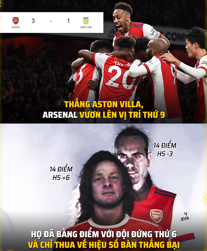 Arsenal đã bằng điểm với MU.