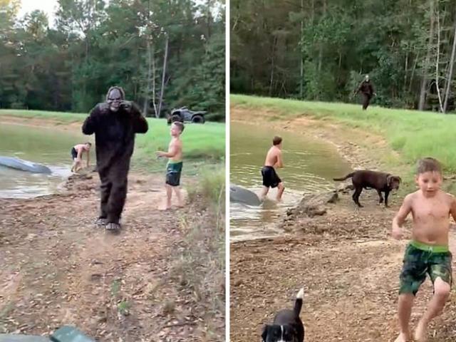 Bạn trẻ - Cuộc sống - Clip: Khoảnh khắc vui nhộn cha mẹ chơi khăm con cái