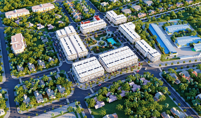 Ảnh phối cảnh tổng thể dự án DHome Central Park