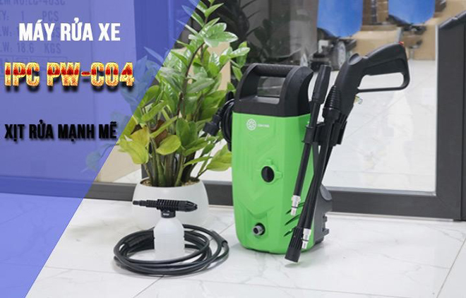 Máy rửa xe model IPC PW-C04 phun rửa mạnh mẽ