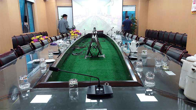 Hải Hưng lắp đặt hệ thống âm thanh hội thảo Hai Audio tại công ty CP Than Hà Lầm