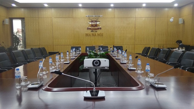 Hải Hưng Lắp đặt hệ thống âm thanh phòng họp hội nghị không dây Haiaudio cho Habeco