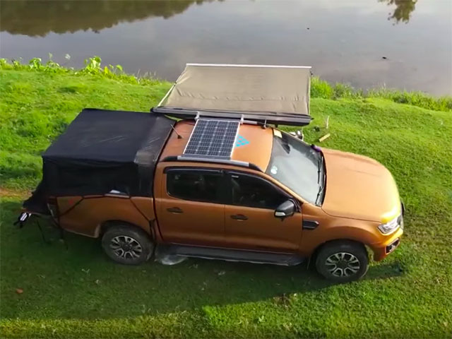 Tin tức ô tô - Chủ xe "hô biến" thùng sau của Ford Ranger thành nhà di động xịn mịn