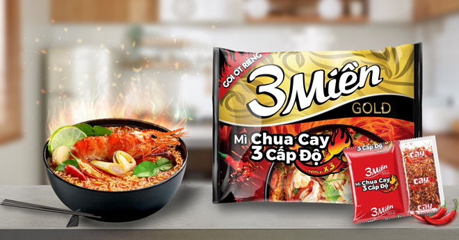 Mì 3 Miền Chua cay 3 Cấp Độ - Chua cay chuẩn vị mỗi người