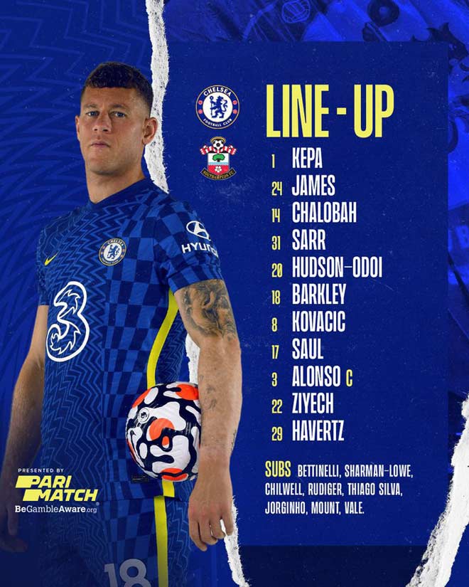 Đội hình xuất phát của Chelsea