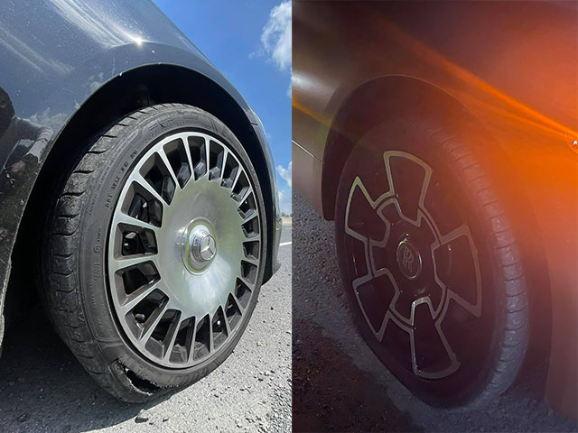 Ô tô - Rolls-Royce Wraith và Mercedes-Maybach S-Class lần lượt nổ vỏ trên đường về miền Tây