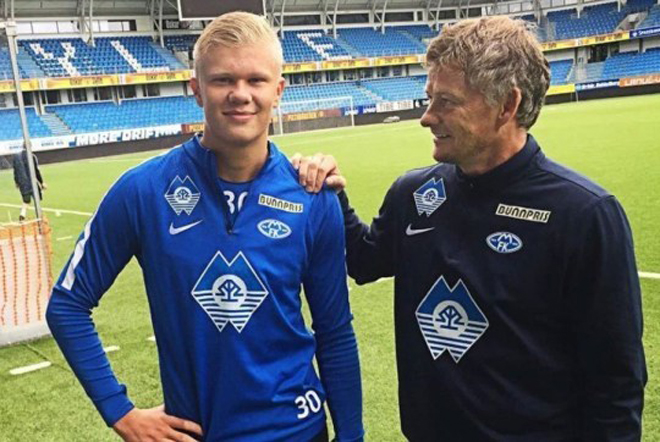 Haaland suýt chút nữa đã tái ngộ thầy cũ Solskjaer tại MU
