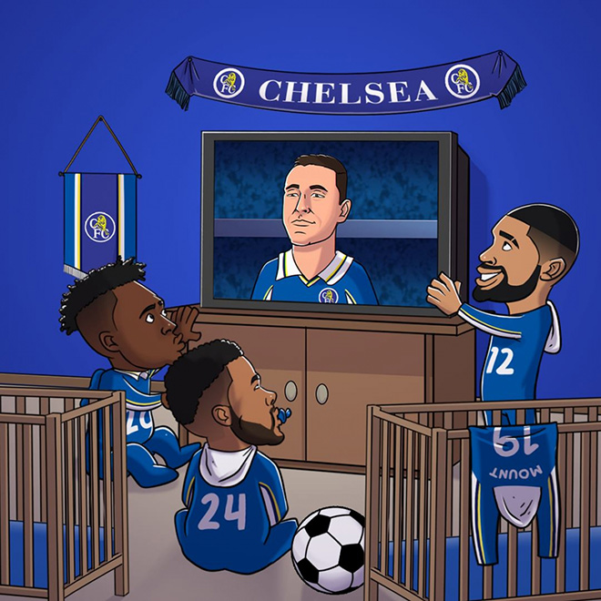 John Terry niềm cảm hứng của các sao trẻ Chelsea.