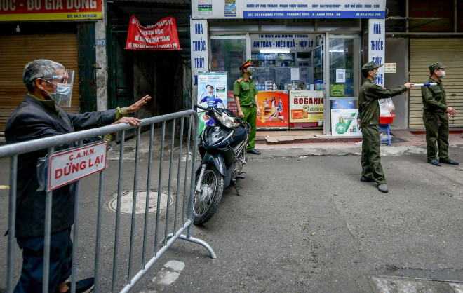 Những người dân không có nhiệm vụ quan trọng sẽ không được vào khu vực này