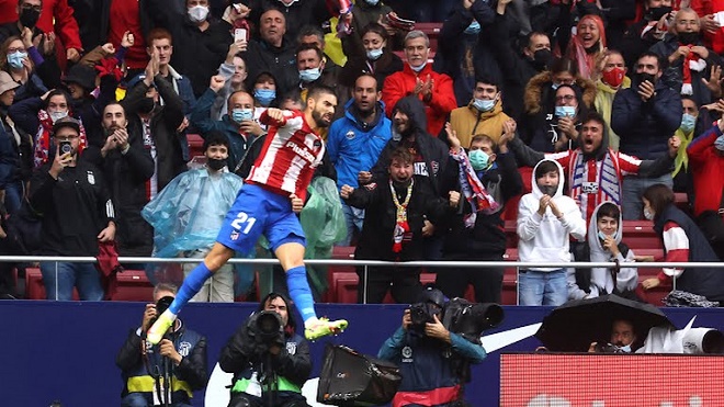 Carrasco mở tỷ số cho Atletico