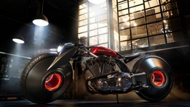 Harley-Davidson Softail là chiếc xe mô tô có bánh xe không trục