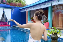 Minh Hằng "cao tay" khi diện đầm khoe võng lưng