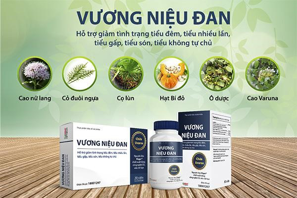 Thành phần sản phẩm Vương Niệu Đan