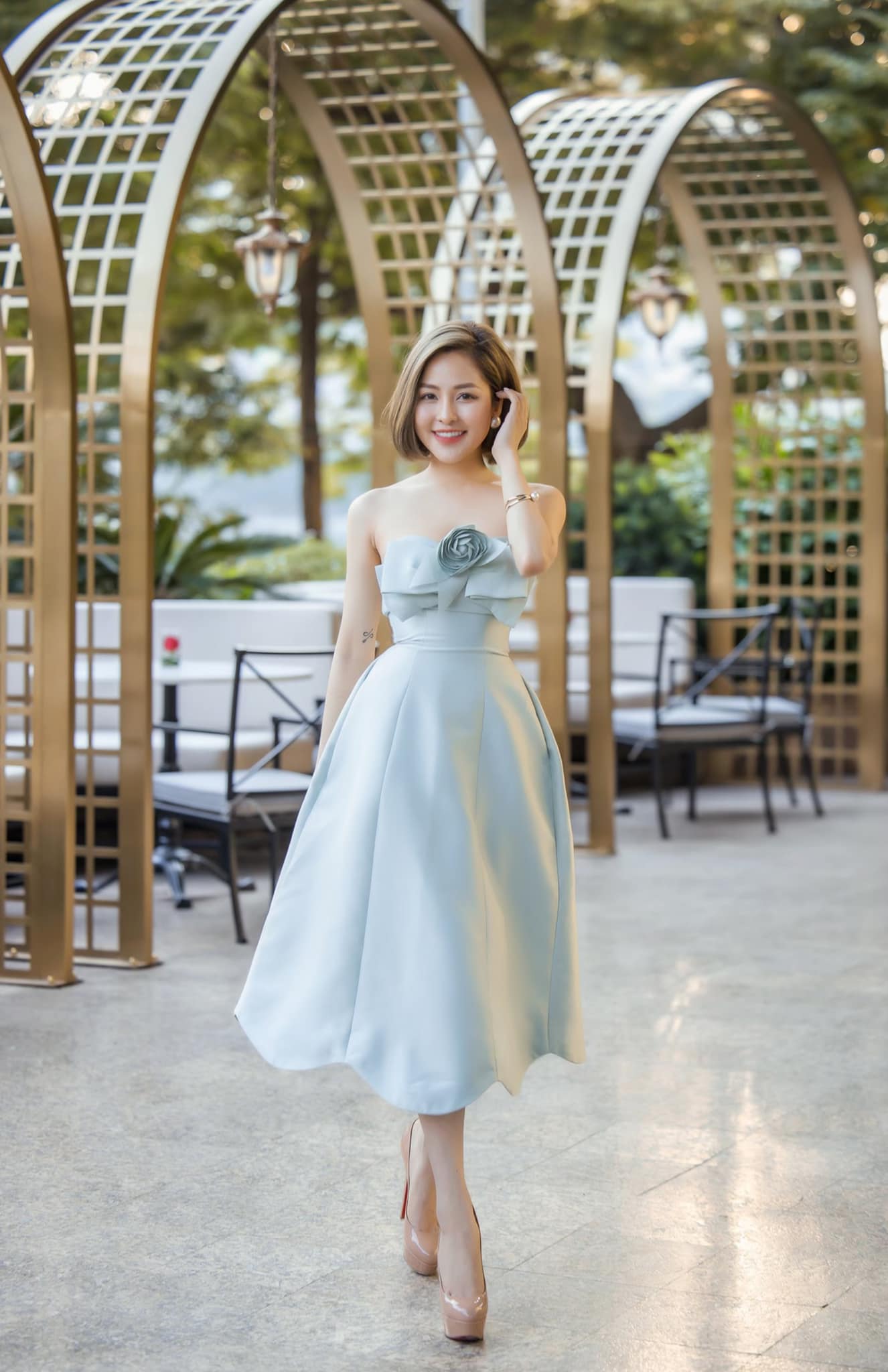 Hot girl Trâm Anh trong bức hình đăng gần đây