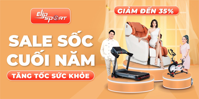 Sale "sốc" cuối năm, tăng tốc sức khỏe cùng Elipsport - 1