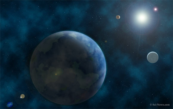 "Hệ Mặt Trời" kỳ lạ nhất vũ trụ: Các hành tinh quay... vuông góc - 1