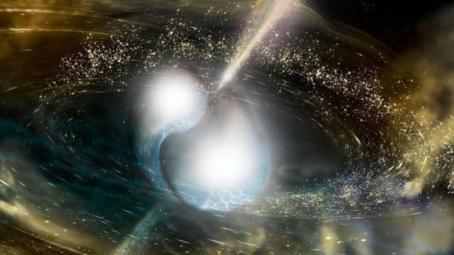 Sự va chạm của hai ngôi sao neutron đã sinh ra nhiều vàng và bạch kim hơn các vụ va chạm giữa sao neutron với hố đen.