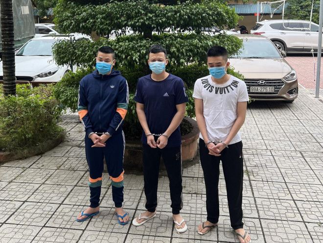 3 thanh niên bị bắt giữ