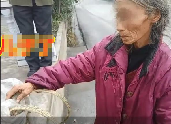 Cụ bà 74 tuổi đi bộ, mang theo 20kg khoai tây đến thăm con trai.