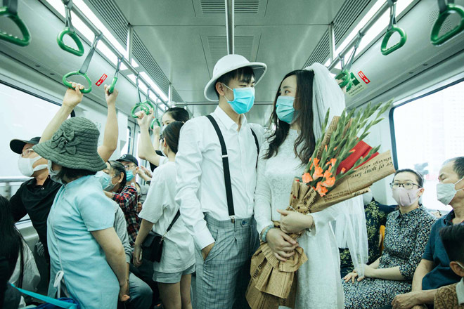 Bộ ảnh cưới triệu like ngày đường sắt Cát Linh - Hà Đông vận hành - 8