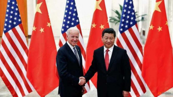 Ông Joe Biden và ông Tập Cận Bình gặp nhau năm 2013. Ảnh - Reuters