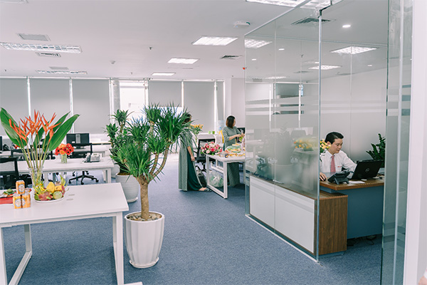 Văn phòng mang đậm phong cách VDO và thể hiện sự năng động của một công ty công nghệ