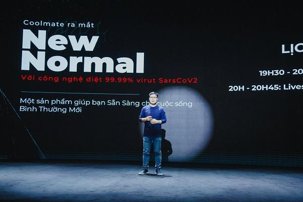 Founder &amp; CEO Coolmate Phạm Chí Nhu trong buổi ra mắt sản phẩm mới