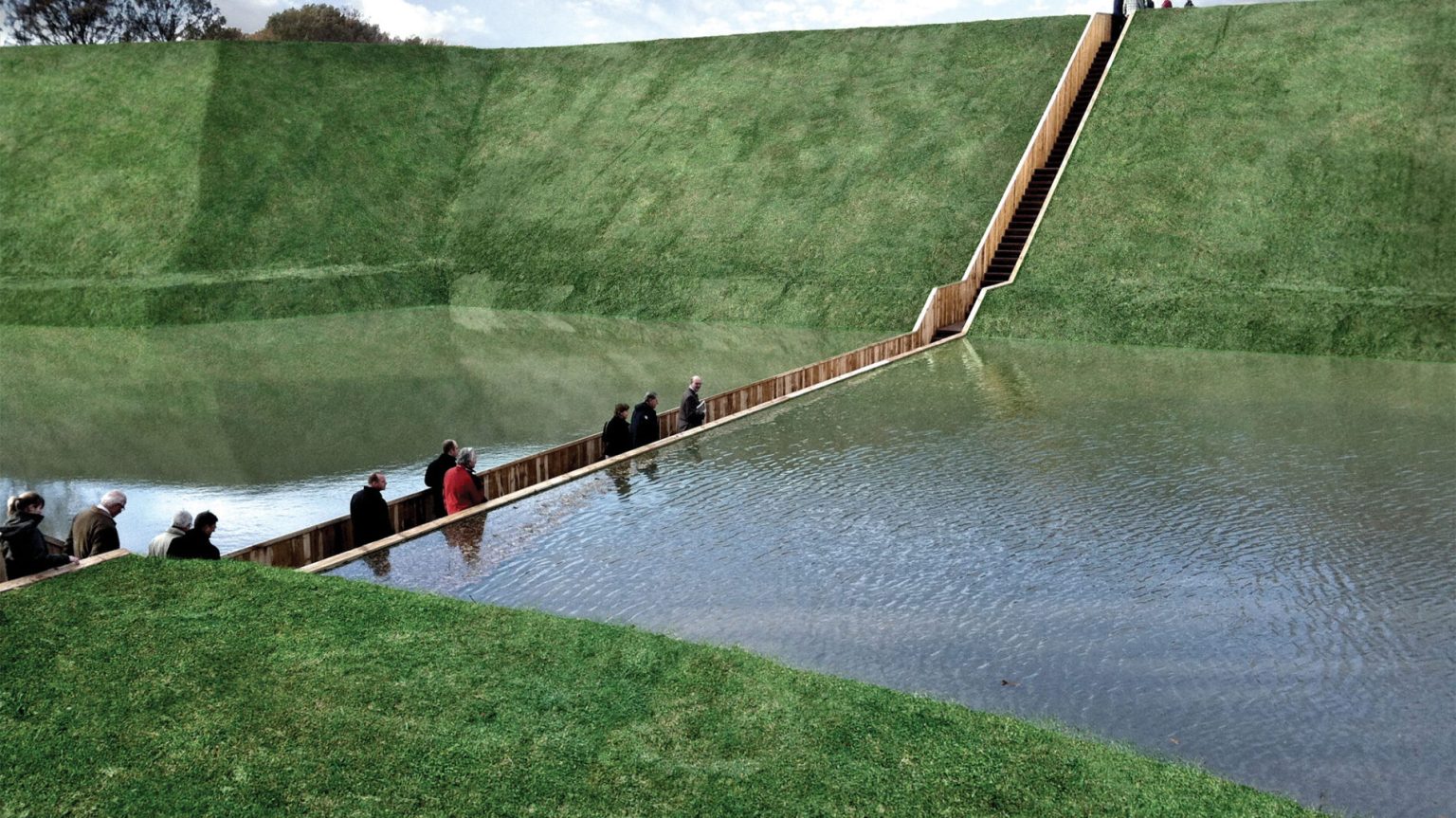 Cây cầu đặc biệt ở Hà Lan, giúp du khách thỏa mong ước được đi bộ trên mặt nước - 4